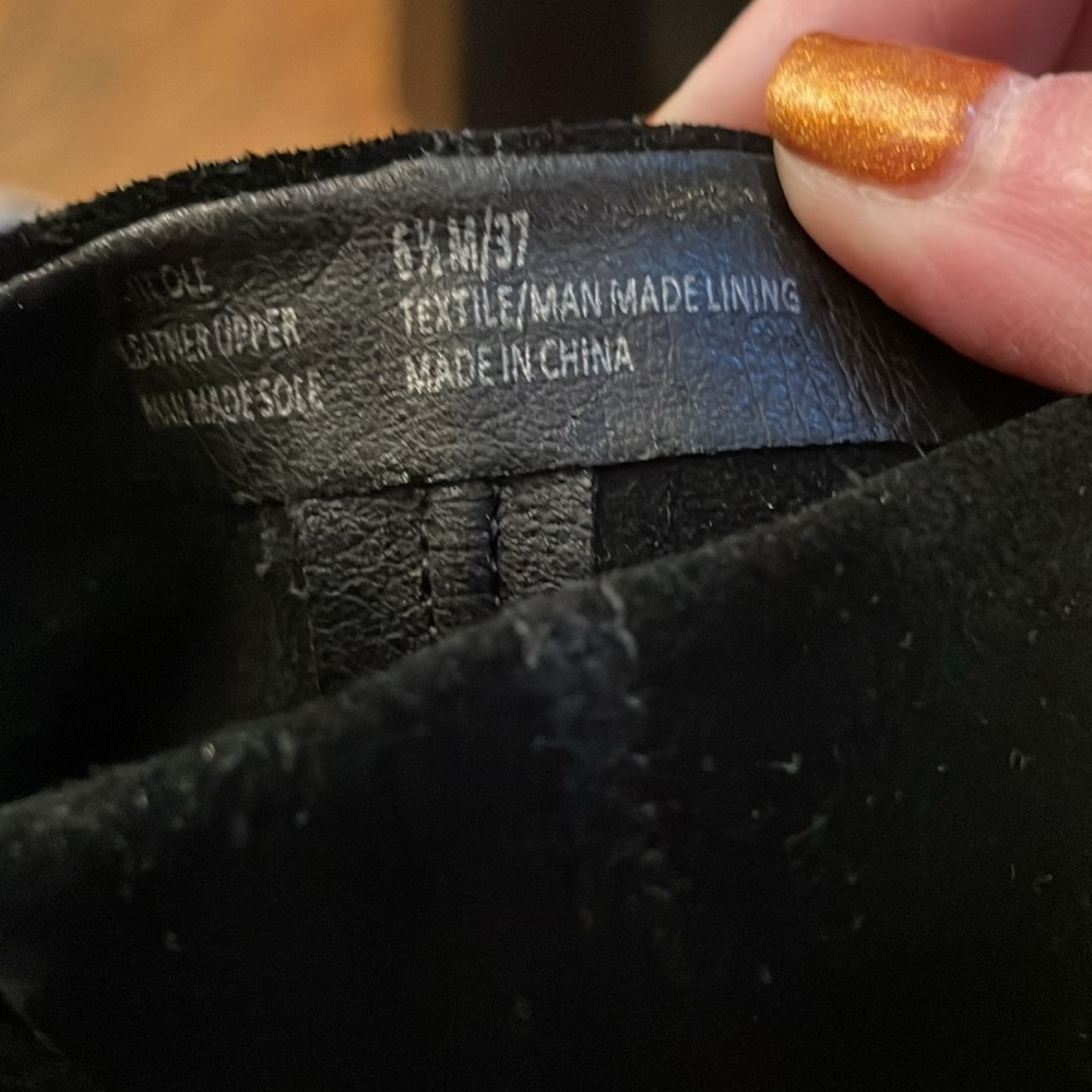 LUCKY BRAND SUEDE WOMEN BLACK BOOTIES 6.5 - Picture 5 of 9